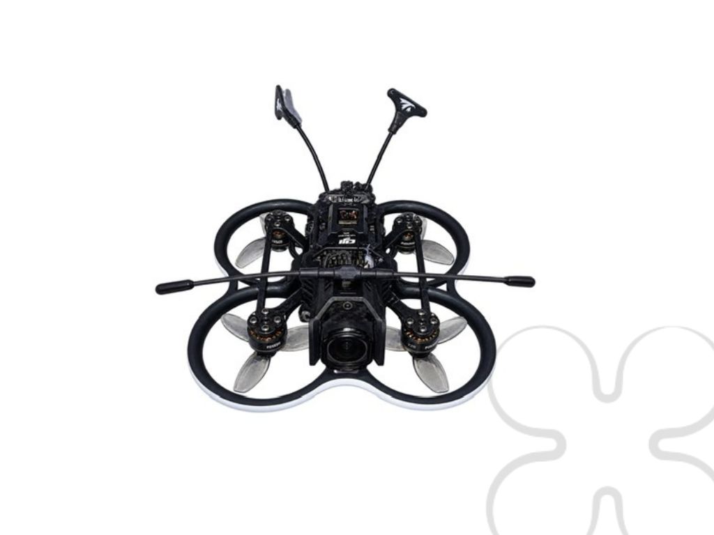 Drone cinewhoop de 2 pulgadas y menos de 200 gramos con cámara DJI O4 Air Unit, utilizado por MegDrones para vuelos de máxima proximidad